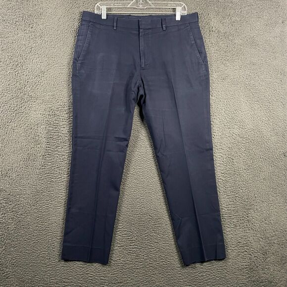 J Crew Pants Mens 34x32 Blue Ludlow Slim Fit Chino Duca Visconti di Modrone - Picture 1 of 14